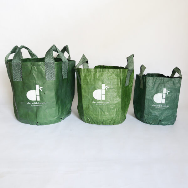 Planter Bag Large Planter Bag for Terrace Gardening and DIY Farming, Boosts urban gardening with deep soil support - 4 handle std - D 65 x 60 cm - PB18